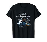 STO correggendo silenziosamente Il Tuo codice Cute Ghost Coder Maglietta