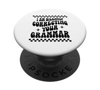 Sto correggendo silenziosamente la tua grammatica Divertente Sarcastico PopSockets PopGrip Adesivo