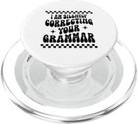 Sto correggendo silenziosamente la tua grammatica Divertente Sarcastico PopSockets PopGrip per MagSafe