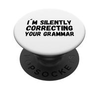 Sto correggendo silenziosamente la tua grammatica PopSockets PopGrip Adesivo