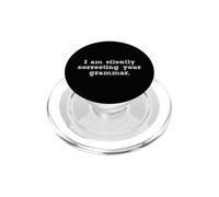 Sto correggendo silenziosamente la tua grammatica PopSockets PopGrip per MagSafe