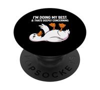 Sto facendo del mio meglio che è profondamente preoccupante per Funny Duck PopSockets PopGrip Adesivo