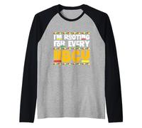 STO Facendo Il tifo per Ogni HBCU - Black History African Pride Maglia con Maniche Raglan