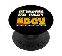 Sto facendo il tifo per ogni HBCU - Black History African Pride PopSockets PopGrip Adesivo
