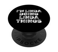 Sto facendo Linda a Linda Cose Sarcastico Nome divertente PopSockets PopGrip Adesivo