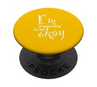 Sto fingendo di stare bene PopSockets PopGrip Adesivo