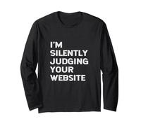 STO giudicando silenziosamente Il Tuo Sito Web sviluppatore Web Designer Divertimento Maglia a Manica