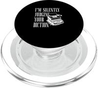 Sto giudicando silenziosamente la tua dizione Stenografia Reporter del tribunale PopSockets PopGrip per MagSafe