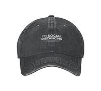 STO Mantenendo Le Distanze Sociali. Se Riesci A Leggere Questo, Sei Troppo Vicino. Unisex Berretto da Baseball Cotone Cappello da Cowboy Regolabile Tappo Sportivo Cappelli da papà