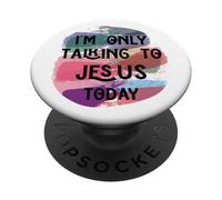 Sto parlando con Gesù solo oggi Uomini Donne & I cristiani amano PopSockets PopGrip Adesivo