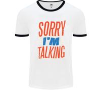 Sto Parlando Divertente Sarcasmo Slogan Uomo Ringer T-Shirt