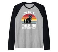Sto parlando solo con il mio cane oggi Maglia con Maniche Raglan