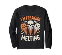 Sto pazza che si scioglie il gelato di Halloween Desdesign Maglia a Manica
