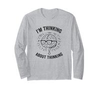 STO pensando di Pensare - Overthinker Brain Maglia a Manica