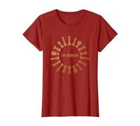 STO Pensando Pezzo degli Scacchi Giocare Regalo Scacchi Maglietta, Donna, Mirtillo Rosso, M