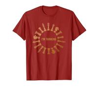 STO Pensando Pezzo degli Scacchi Giocare Regalo Scacchi Maglietta, Uomo, Mirtillo Rosso, XXL