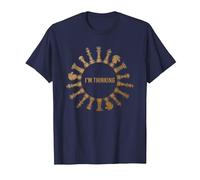STO Pensando Pezzo degli Scacchi Giocare Regalo Scacchi Maglietta, Uomo, Navy, 5XL