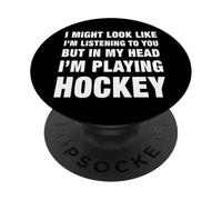 Sto Playing Hockey Player Design a tema PopSockets PopGrip Adesivo