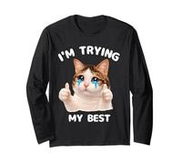 STO provando Il Mio miglior Meme Divertente Cute Cats Humor Maglia a Manica