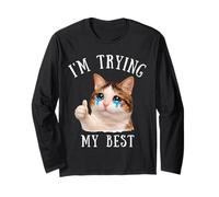 STO provando Il Mio miglior Meme Silly Crying Cat Cute Animals Kids Maglia a Manica