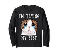 STO provando Il Mio miglior Meme Silly Crying Cat Cute Animals Kids Maglia a Manica