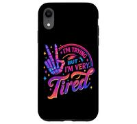 Sto provando ma sono molto stanco scheletro Custodia per iPhone XR