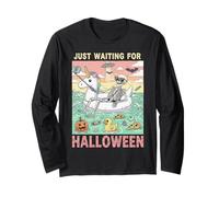 STO Solo aspettando Halloween Fun Skeleton Selfie Summer Spooky Maglia a Manica