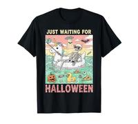 STO Solo aspettando Halloween Fun Skeleton Selfie Summer Spooky Maglietta
