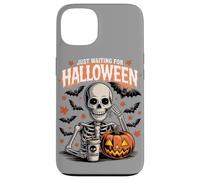 Sto solo aspettando Halloween Funny Skeleton Humor Custodia per iPhone 13
