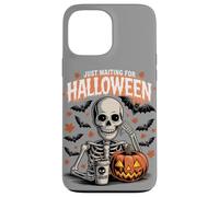 Sto solo aspettando Halloween Funny Skeleton Humor Custodia per iPhone 13 Pro Max