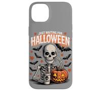 Sto solo aspettando Halloween Funny Skeleton Humor Custodia per iPhone 14 Plus