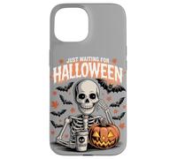 Sto solo aspettando Halloween Funny Skeleton Humor Custodia per iPhone 15