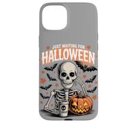 Sto solo aspettando Halloween Funny Skeleton Humor Custodia per iPhone 15 Plus