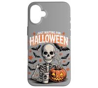 Sto solo aspettando Halloween Funny Skeleton Humor Custodia per iPhone 16 Plus