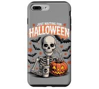 Sto solo aspettando Halloween Funny Skeleton Humor Custodia per iPhone 7 Plus/8 Plus