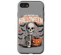 Sto solo aspettando Halloween Funny Skeleton Humor Custodia per iPhone SE (2020) / 7/8