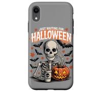 Sto solo aspettando Halloween Funny Skeleton Humor Custodia per iPhone XR