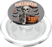 Sto solo aspettando Halloween Funny Skeleton Humor PopSockets PopGrip per MagSafe