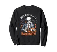 STO Solo aspettando Halloween Funny Skeleton Pumpkin Humor Felpa