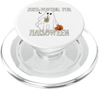Sto solo aspettando la stagione spettrale di Halloween Ghost Pumpkin Spice PopSockets PopGrip per MagSafe