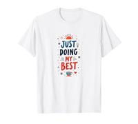 STO Solo Facendo Il Mio miglior Amante del caffè ispiratore Maglietta, Uomo, Bianco, M