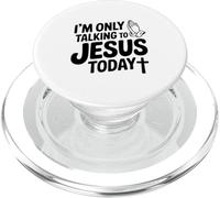 Sto solo parlando con Gesù oggi divertente cristiano PopSockets PopGrip per MagSafe