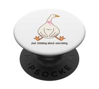 Sto solo pensando di esercitare Funny Goose Runner Walker Gym PopSockets PopGrip Adesivo