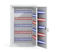 Sto Solut - Armadietto portachiavi in metallo sicuro con serratura e porta etichette, perfetto per casa e ufficio, ideale per aziende e famiglie, Sto Solut