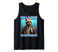 STO vivendo Il Tuo Sogno (Divertente Grafica Racoon) Canotta