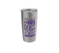Sto vivendo un sogno - Bambini e cani - Madre Bicchiere termico in acciaio inox doppia parete