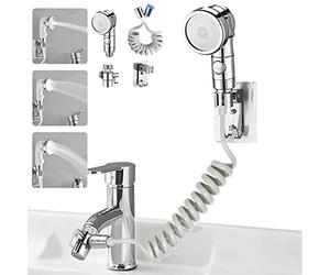 STOAT®doccetta per lavandino，Facilità di lavaggio dei capelli e di pulizia delle piastre，doccino per lavandino，doccino per bidet，doccia per rubinetto lavandino，doccetta per lavandino bagno