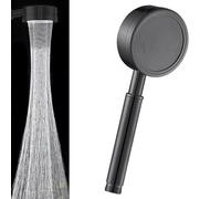 STOAT®soffione doccia,realizzato in acciaio inox 304, è a risparmio idrico, aumenta la pressione e resiste al calcare.anticalcare soffione doccia alta pressione，doccetta per doccia，doccino，nero