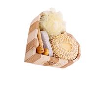 STOBAZA 1 Set Set Da Bagno Per Il Bagno Prodotti Per La Pulizia Spazzola Per Il Bagnetto Kit Lavapavimenti Da Bagno Comode Forniture Per Il Bagno Amore Neonato Spugna Di Legno