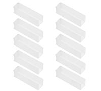 STOBAZA 10 Pezzi Cuvette di Vetro Rettangolari 10mm per Analisi Colorimetrica Accurata, Percorso Ottico Standard, Materiale Vetro, per Ricerca Scientifica e Analisi Alimentare